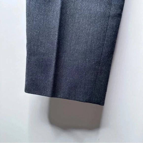 Piazza Sempione Dark Gray Stretch Wool Pleated Tapered Pants Size US 4 - Picture 8 of 8
